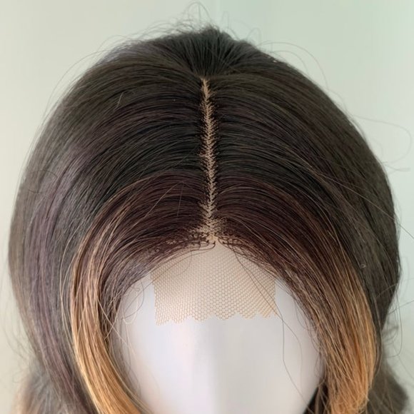 NEW Brown Money Piece Lace Front Wig - Picture 4 of 5